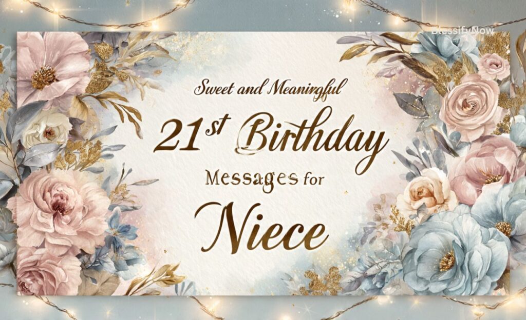 Sweet and Meaningful 21st Birthday Messages for Niece