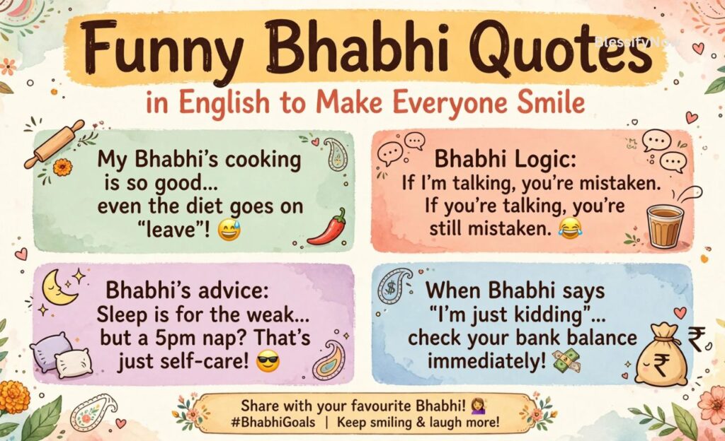 Funny Bhabhi Quotes in English to Make Everyone Smile