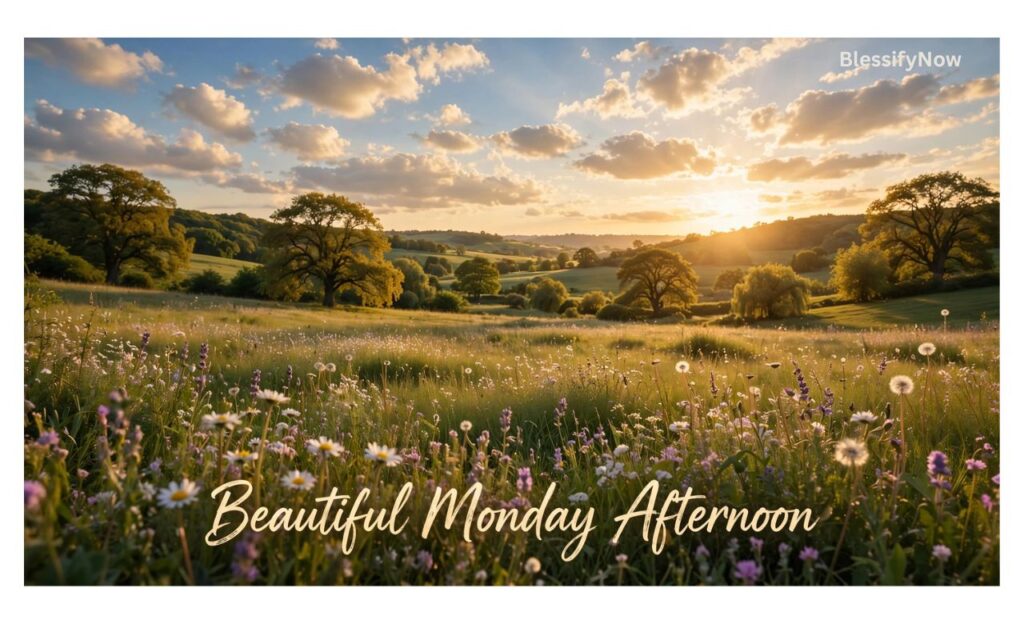 Beautiful Monday afternoon