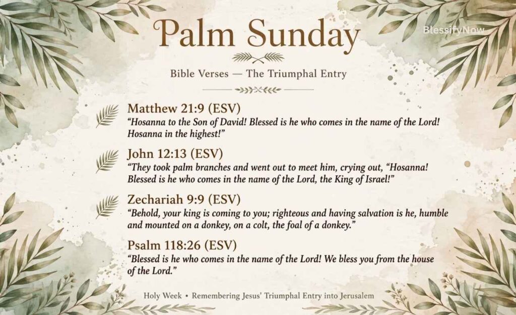 Palm Sunday Bible Verses