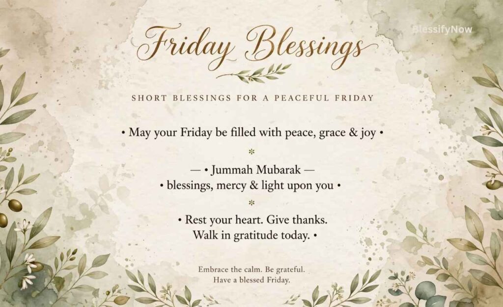 Short Friday Blessings Quotes