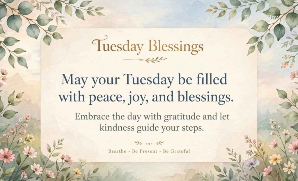 Tuesday Blessings Quotes